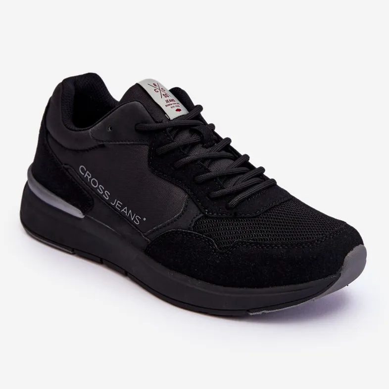 Chaussures de sport Cross Jeans pour hommes LL1R4053 Noir le noir