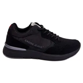 Chaussures de sport Cross Jeans pour hommes LL1R4053 Noir le noir