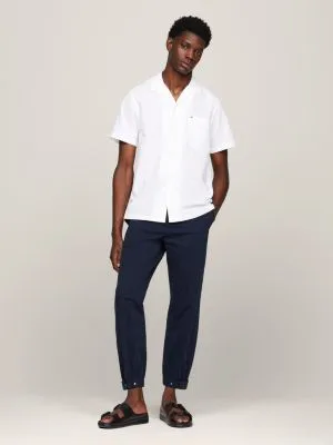 Chemise coupe standard en seersucker | Blanc | Tommy Hilfiger