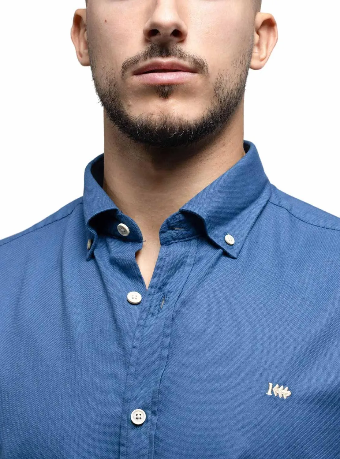 Chemise Klout Piqué Ultramar pour Homme Bleu marine