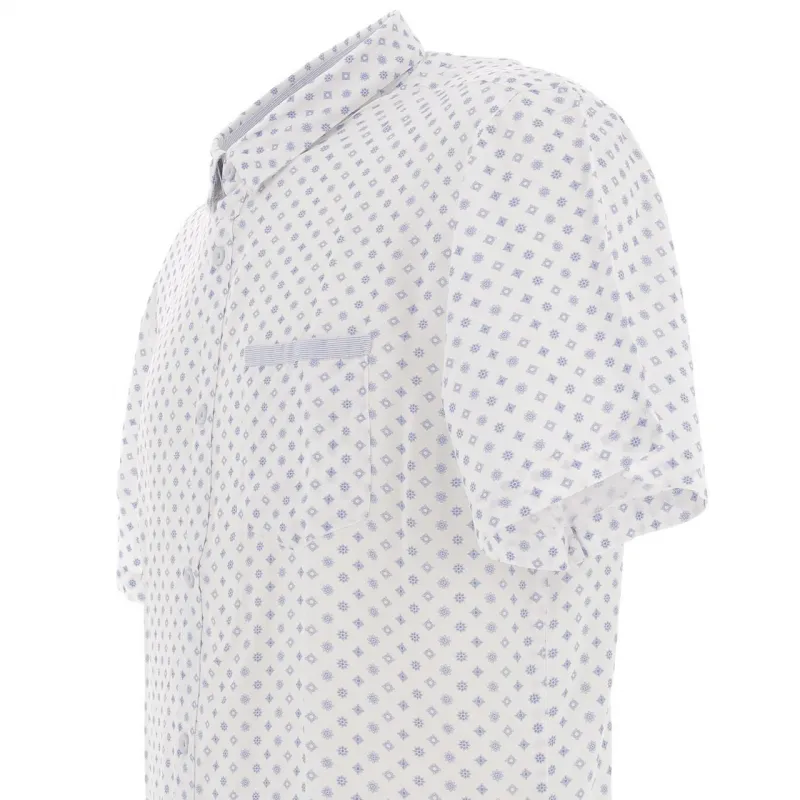 Chemise manches courtes eldin blanc homme - Teddy Smith | wimod