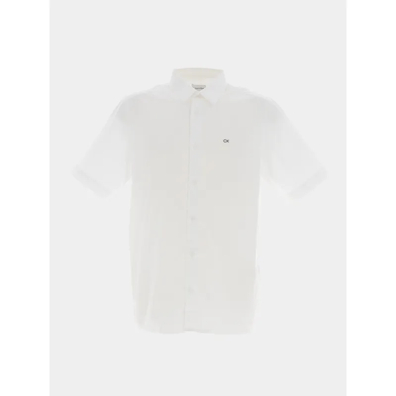 Chemise manches courtes eldin blanc homme - Teddy Smith | wimod