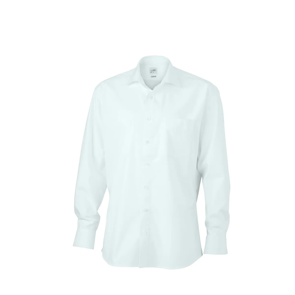 chemise manches longues sans repassage col HAI - JN620 - HOMME - blanc 