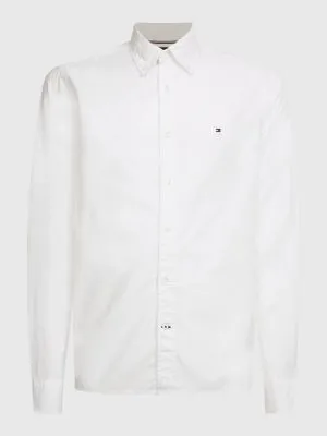 Chemise TH Flex en popeline de coton | Blanc | Tommy Hilfiger