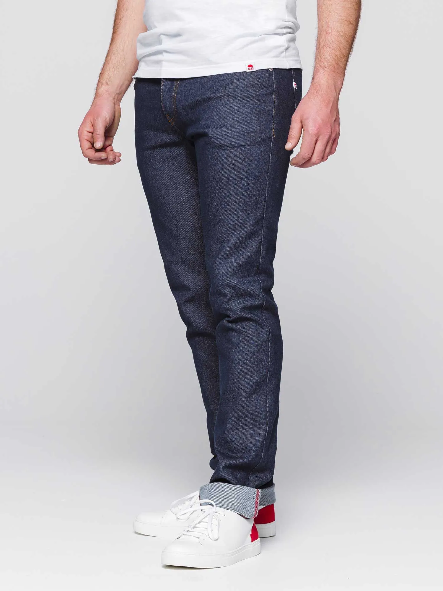 JEANS AJUSTE 103N coton bio superdenim flex indigo brut Homme | 1083