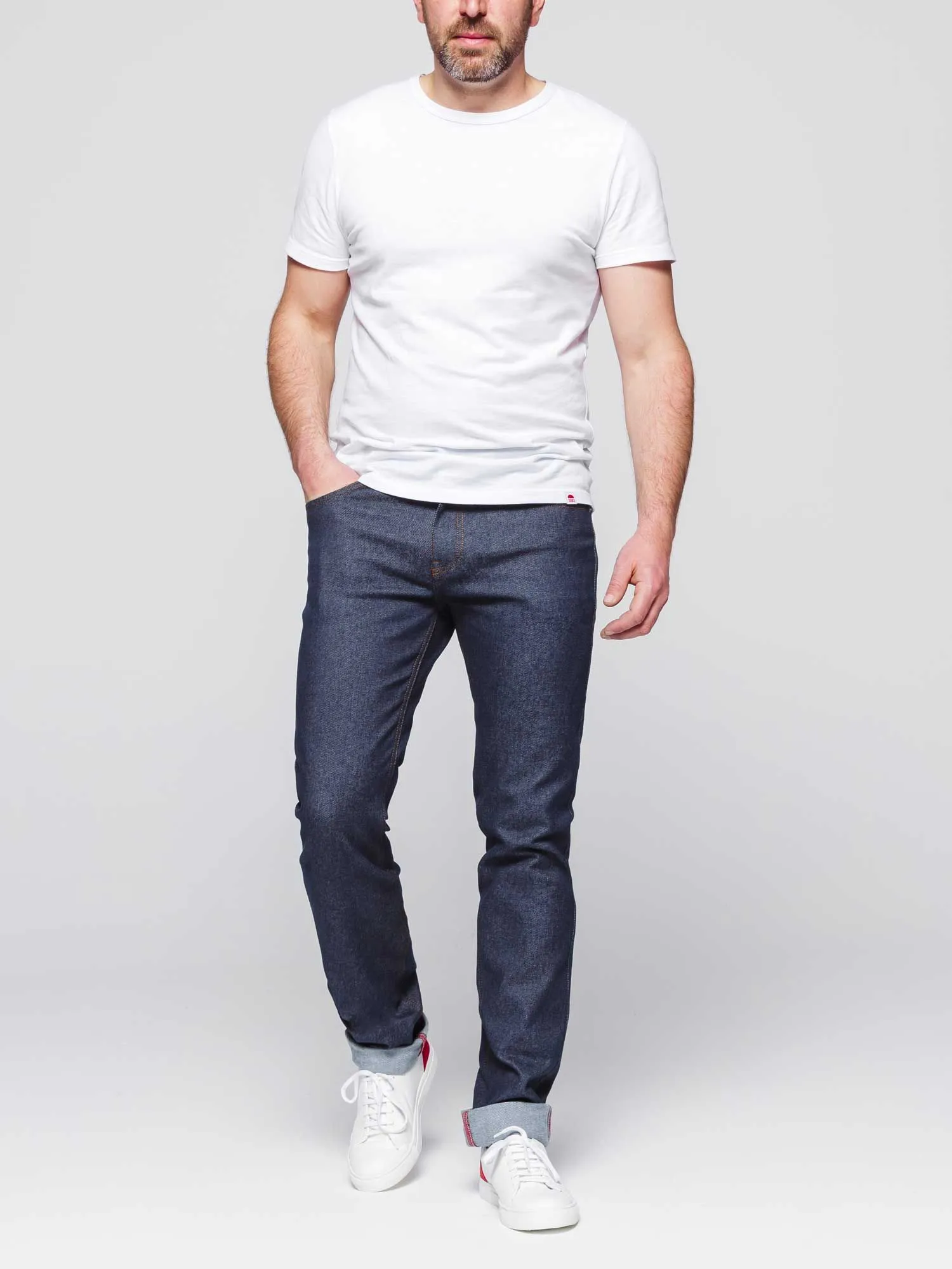 JEANS AJUSTE 103N coton bio superdenim flex indigo brut Homme | 1083