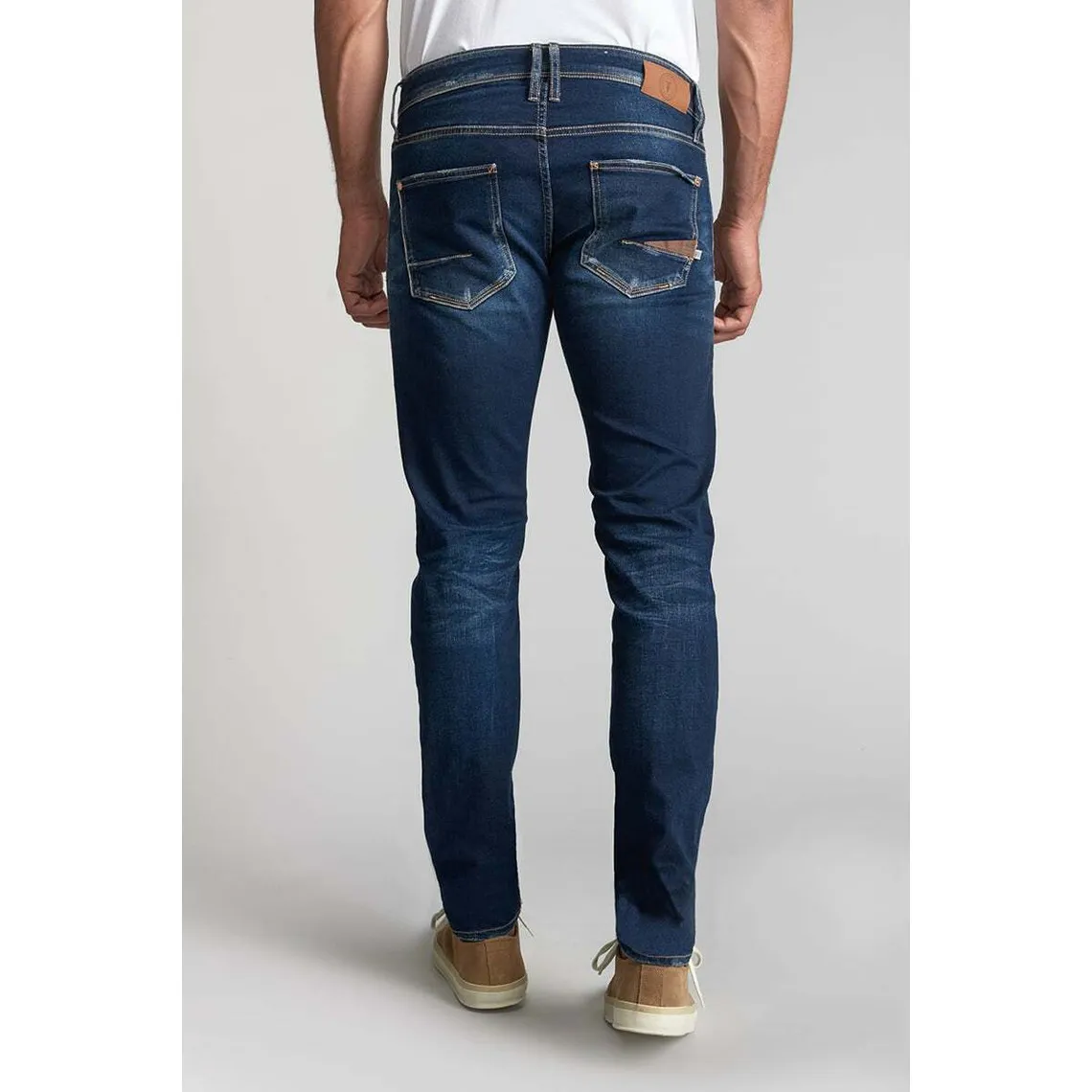 Jeans ajusté stretch 700/11, longueur 34 bleu Ryan | 3 Suisses