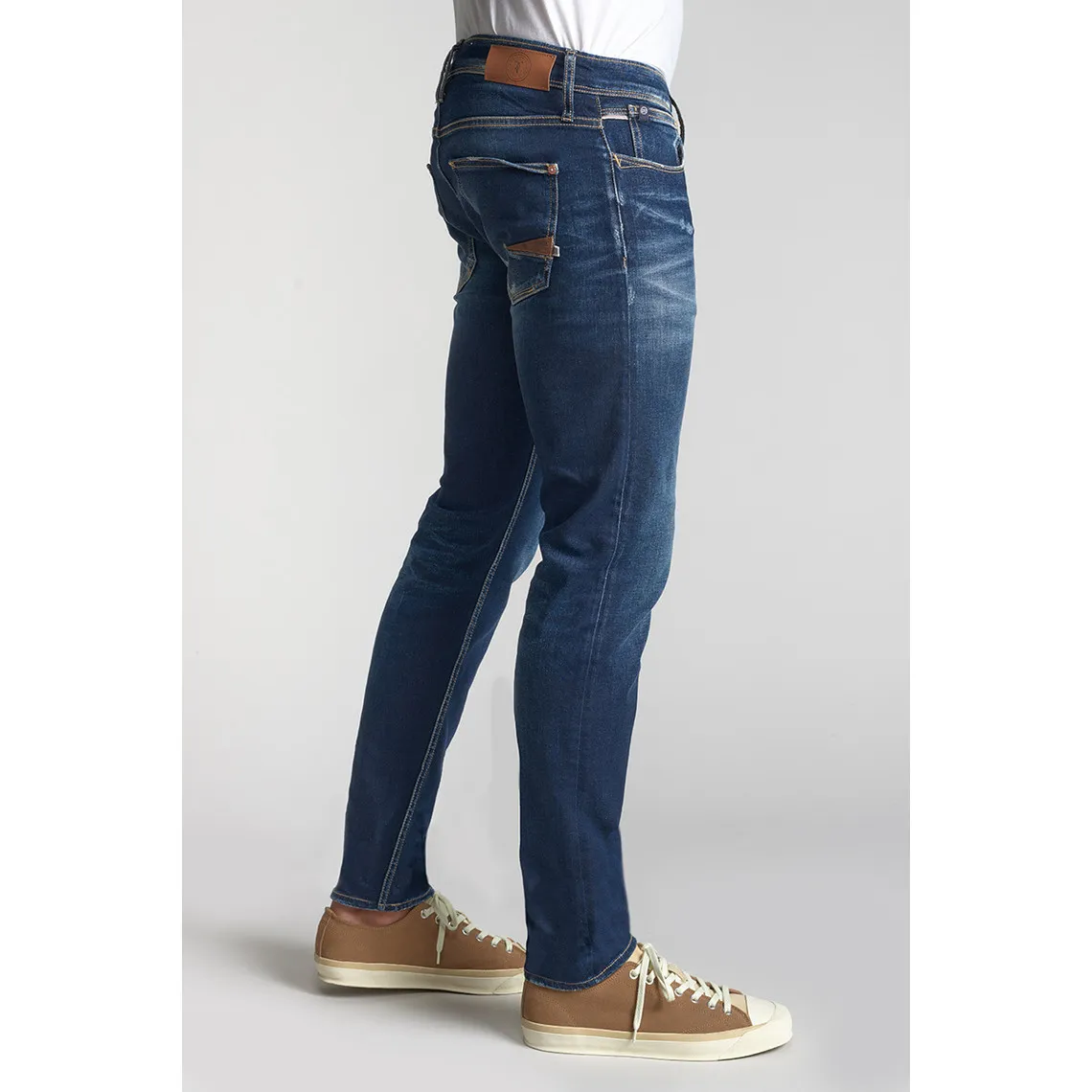 Jeans ajusté stretch 700/11, longueur 34 bleu Ryan | 3 Suisses