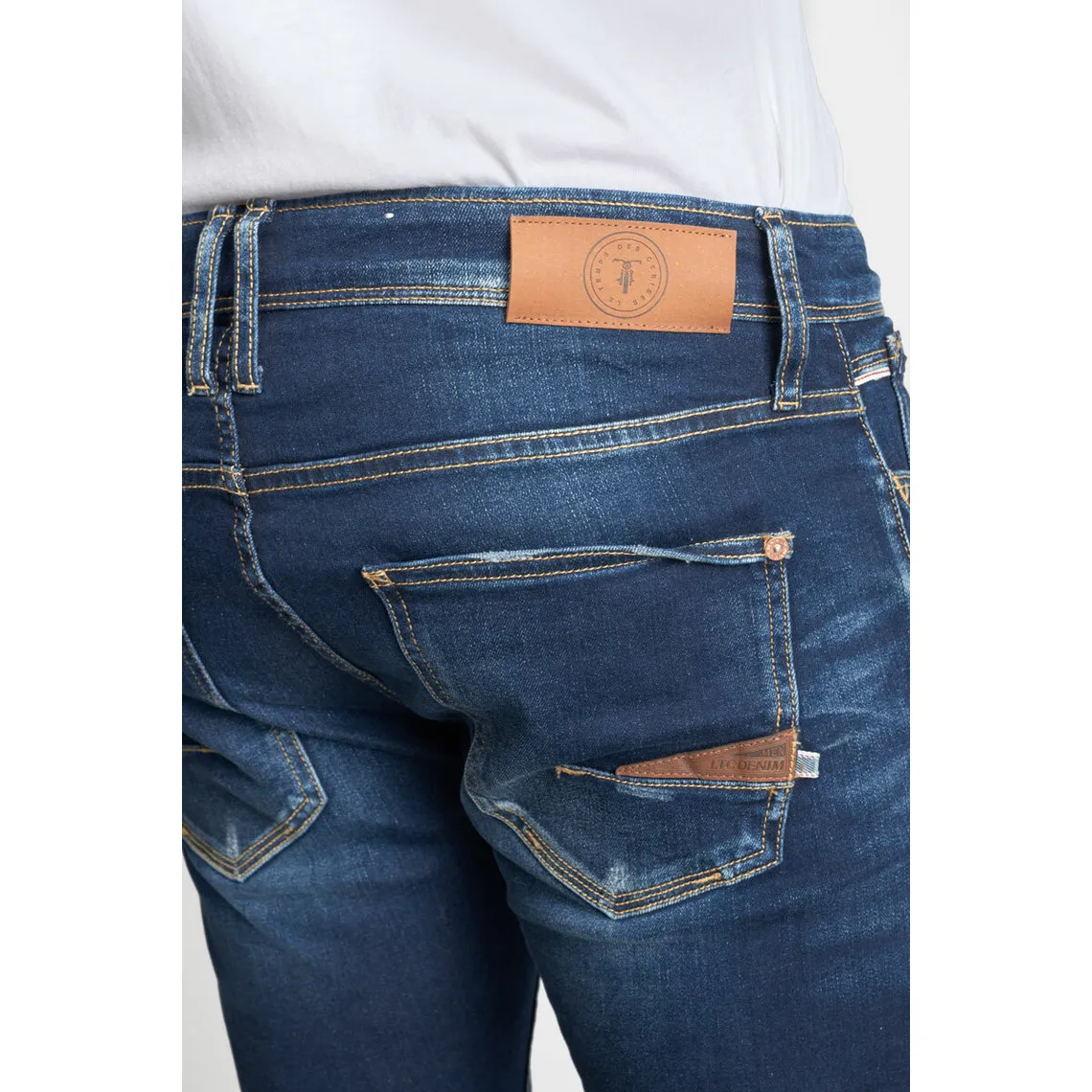 Jeans ajusté stretch 700/11, longueur 34 bleu Ryan | 3 Suisses