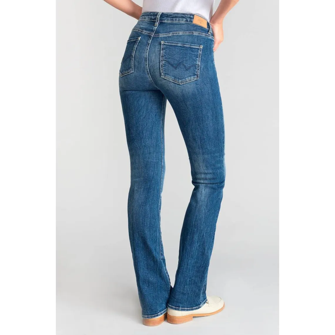 Jeans bootcut POWER bootcut, longueur 34 bleu en coton Gigi | 3 Suisses