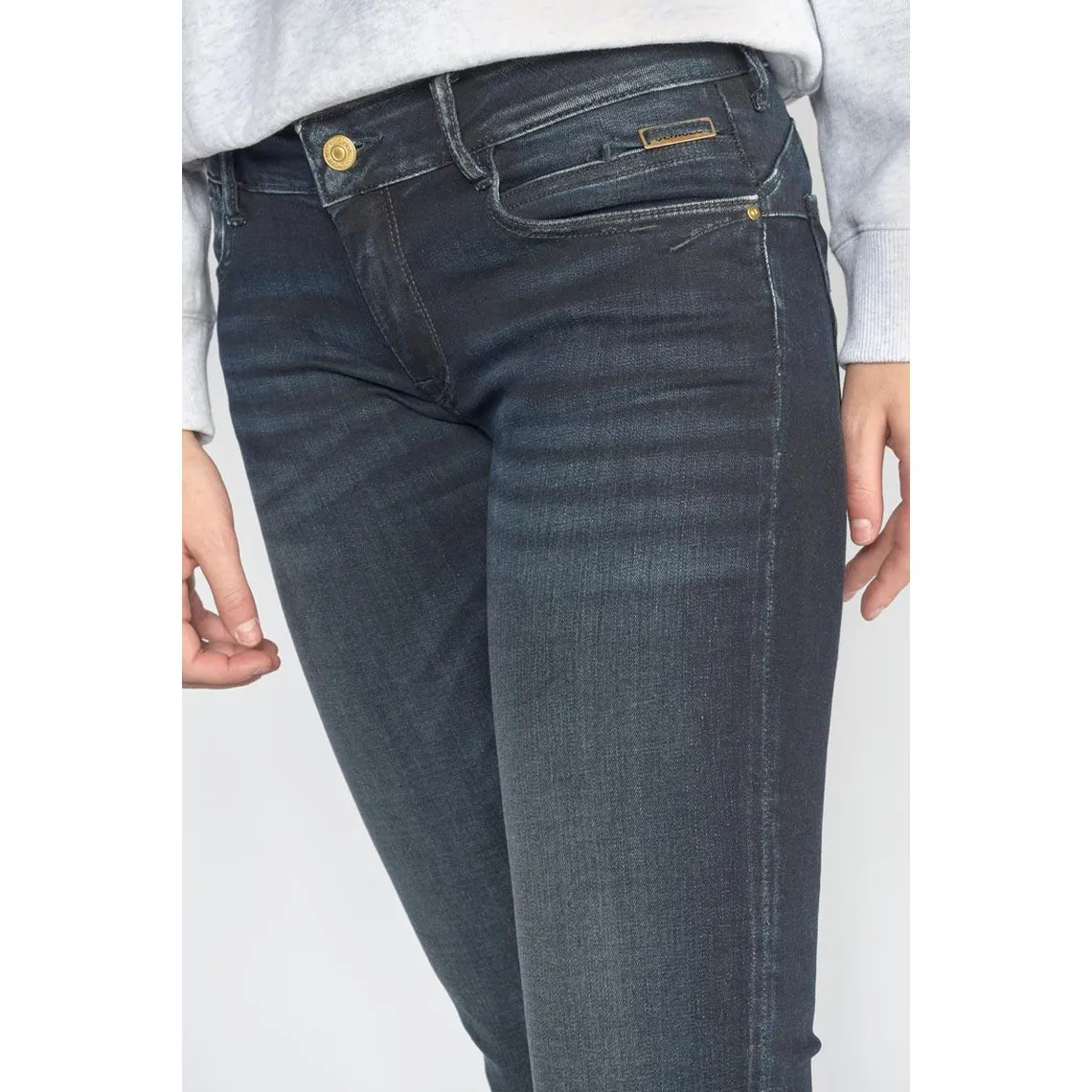 Jeans Luz pulp regular  bleu-noir N°1 en coton | 3 Suisses