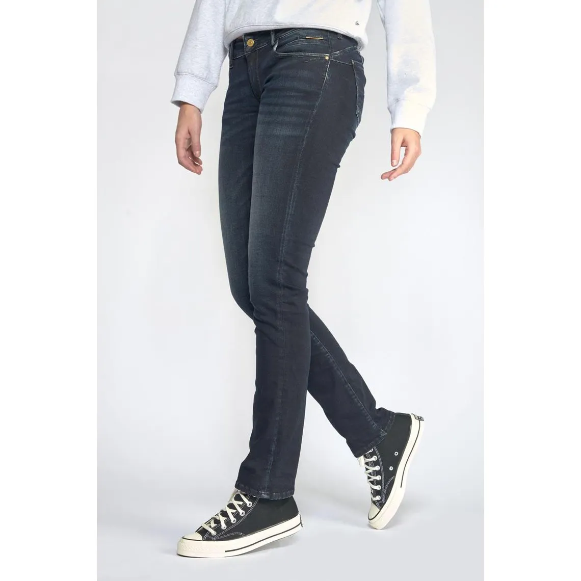 Jeans Luz pulp regular  bleu-noir N°1 en coton | 3 Suisses