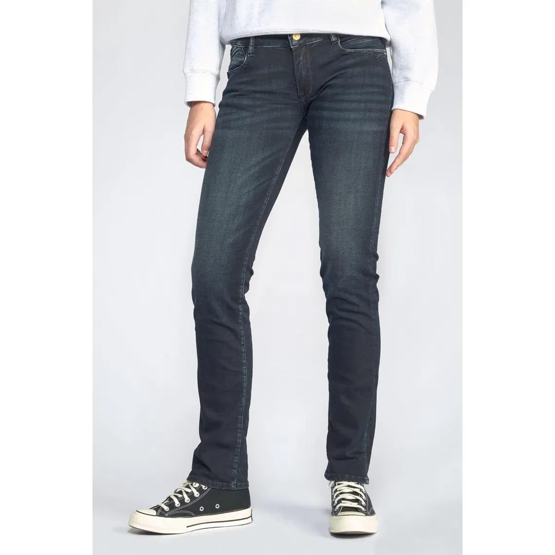 Jeans Luz pulp regular  bleu-noir N°1 en coton | 3 Suisses