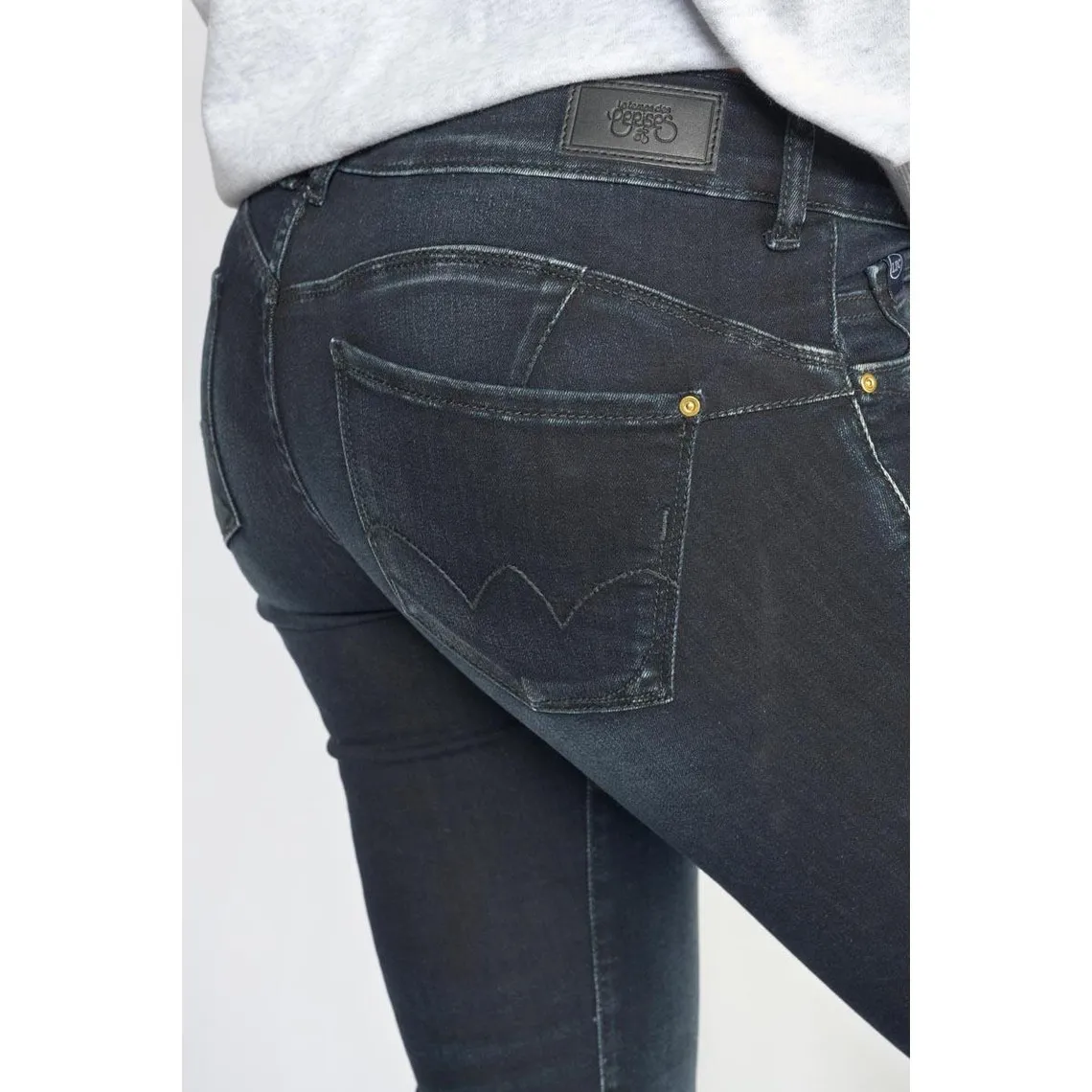 Jeans Luz pulp regular  bleu-noir N°1 en coton | 3 Suisses