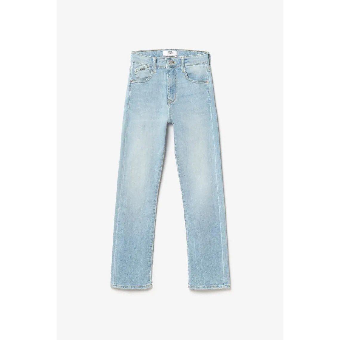 Jeans regular, droit 400/12, 7/8ème bleu en coton | 3 Suisses