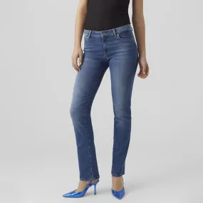 Jeans stretch bleu foncé regular Femme VERO MODA à prix dégriffé ! | 