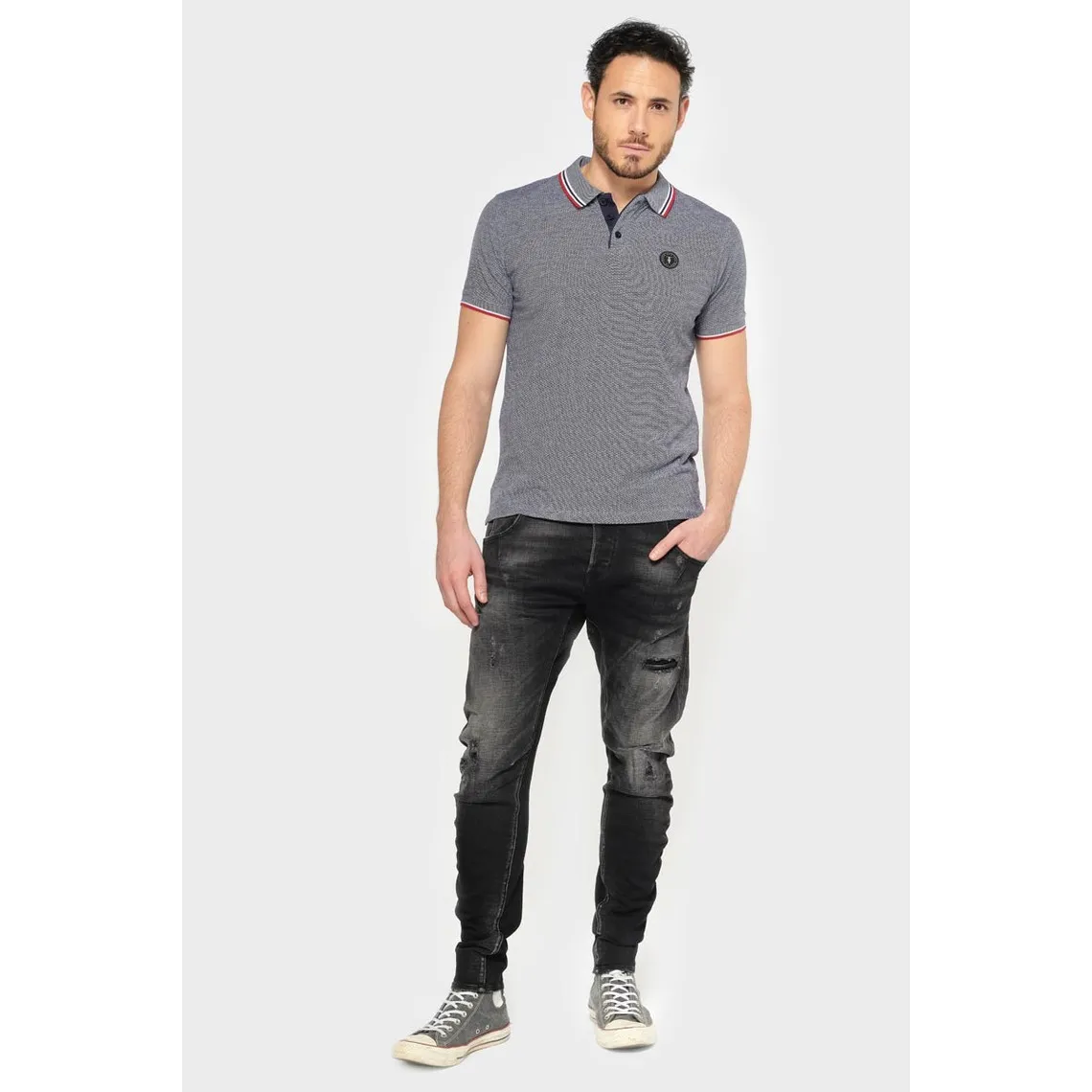 Jeans tapered 903, longueur 34 noir | 3 Suisses