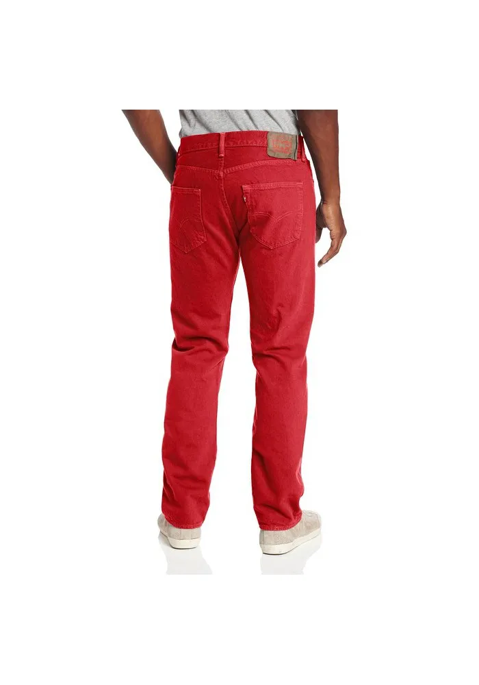 Levi's 501 Original Button Fly Jeans Jester Red 501-1584 Hommes