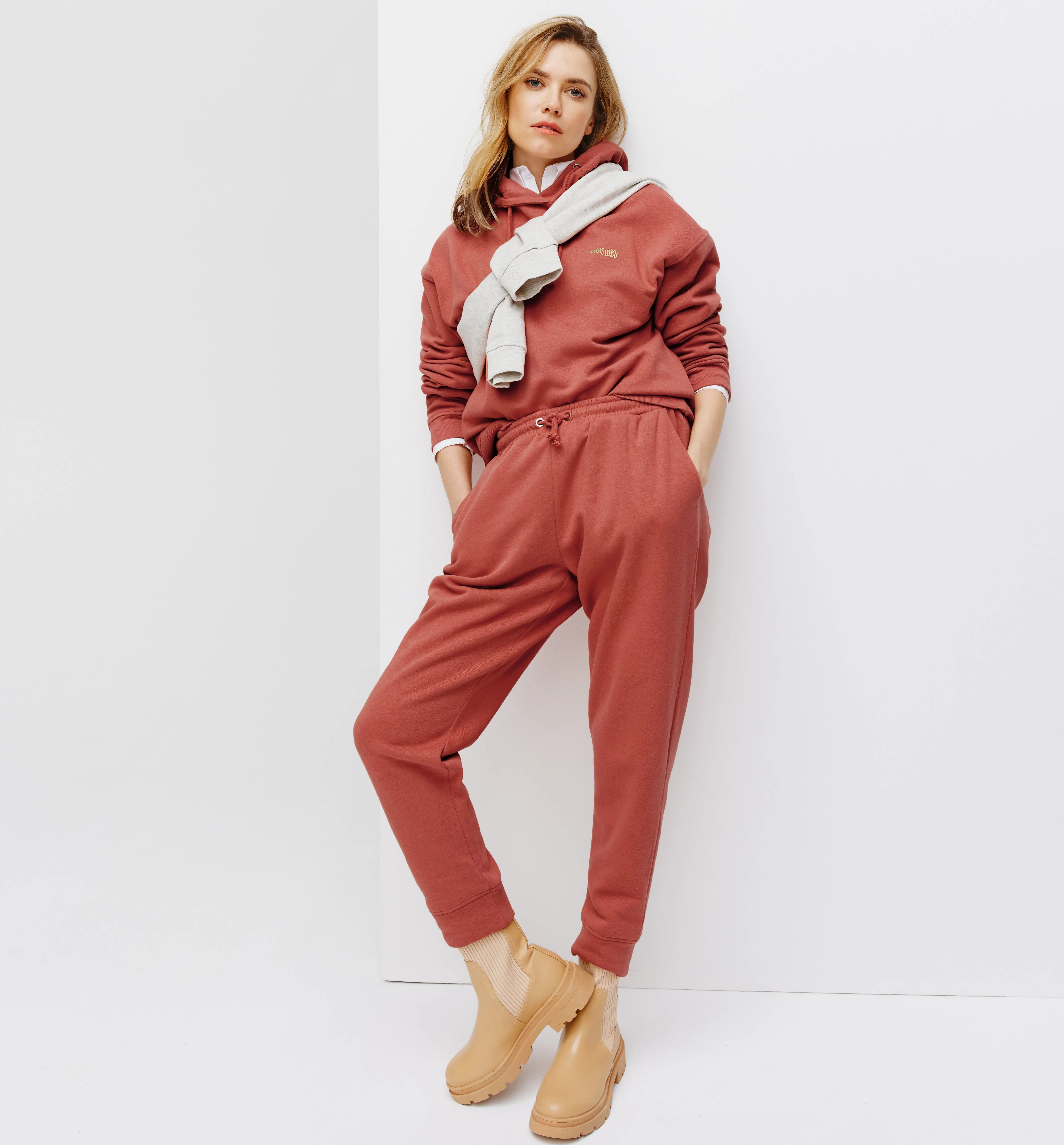 Pantalon de jogging Femme - Rose pommette