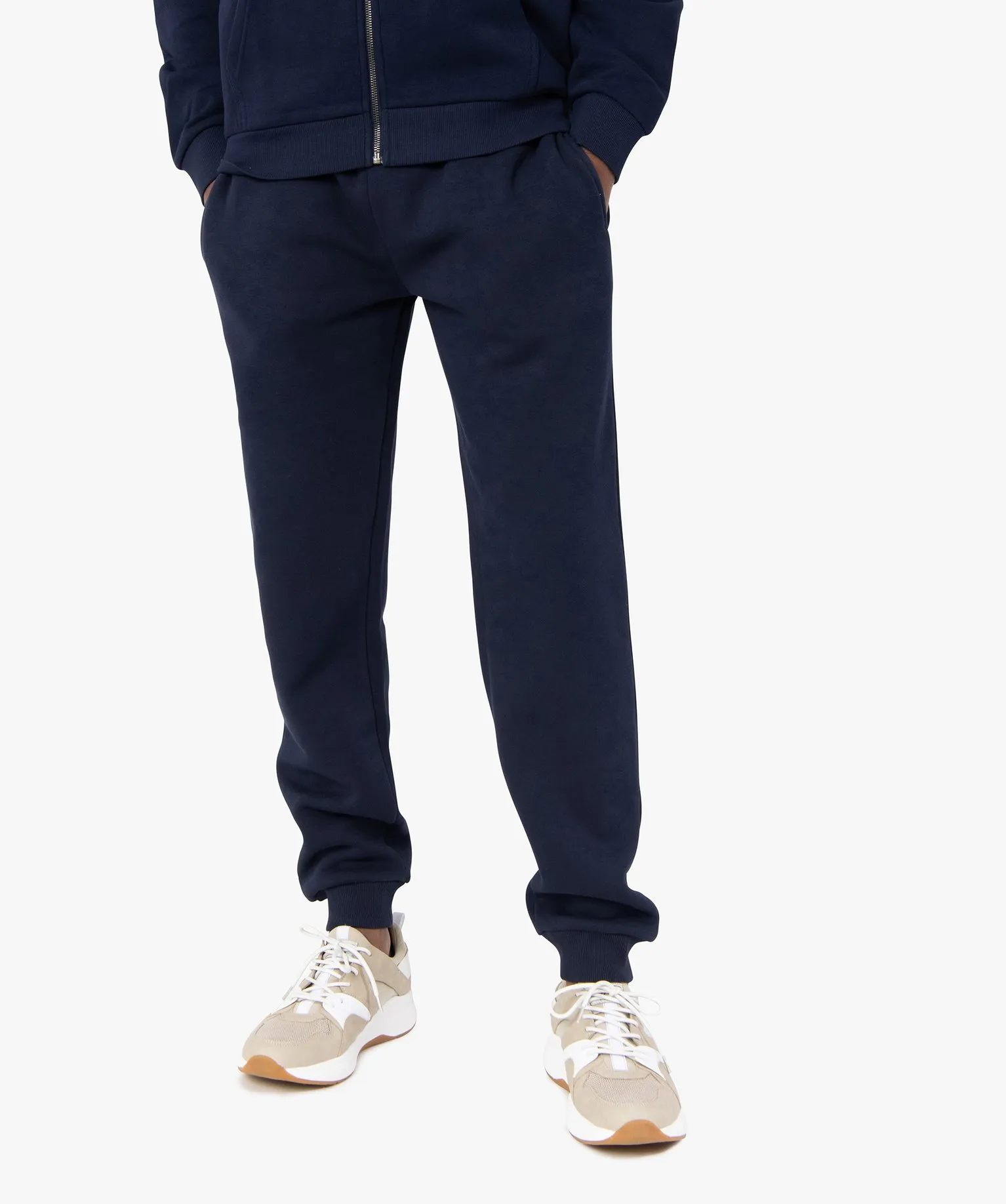 pantalon de jogging molletonne homme bleu