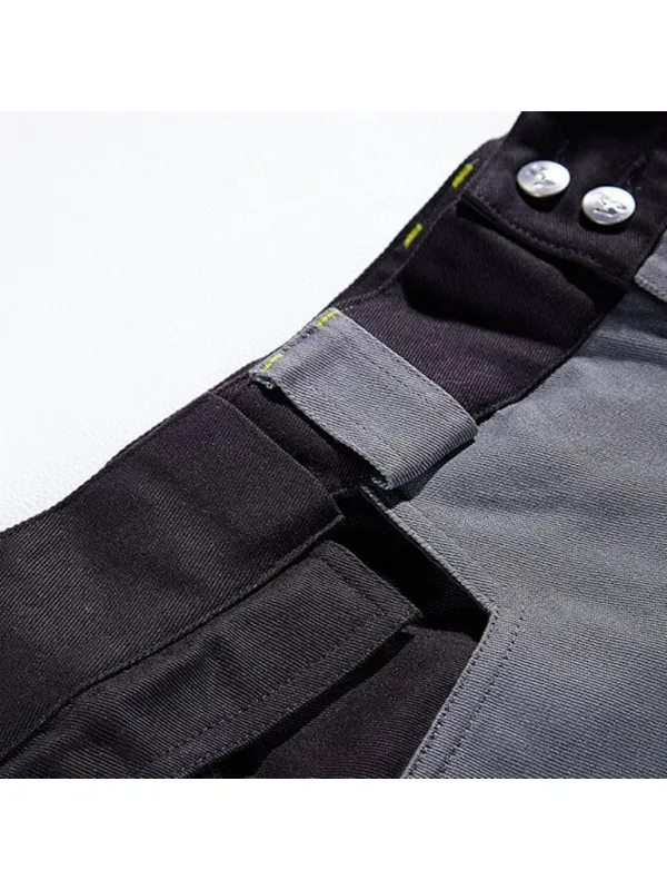 Pantalon de travail en coton stretch Howard gris et noir North Ways