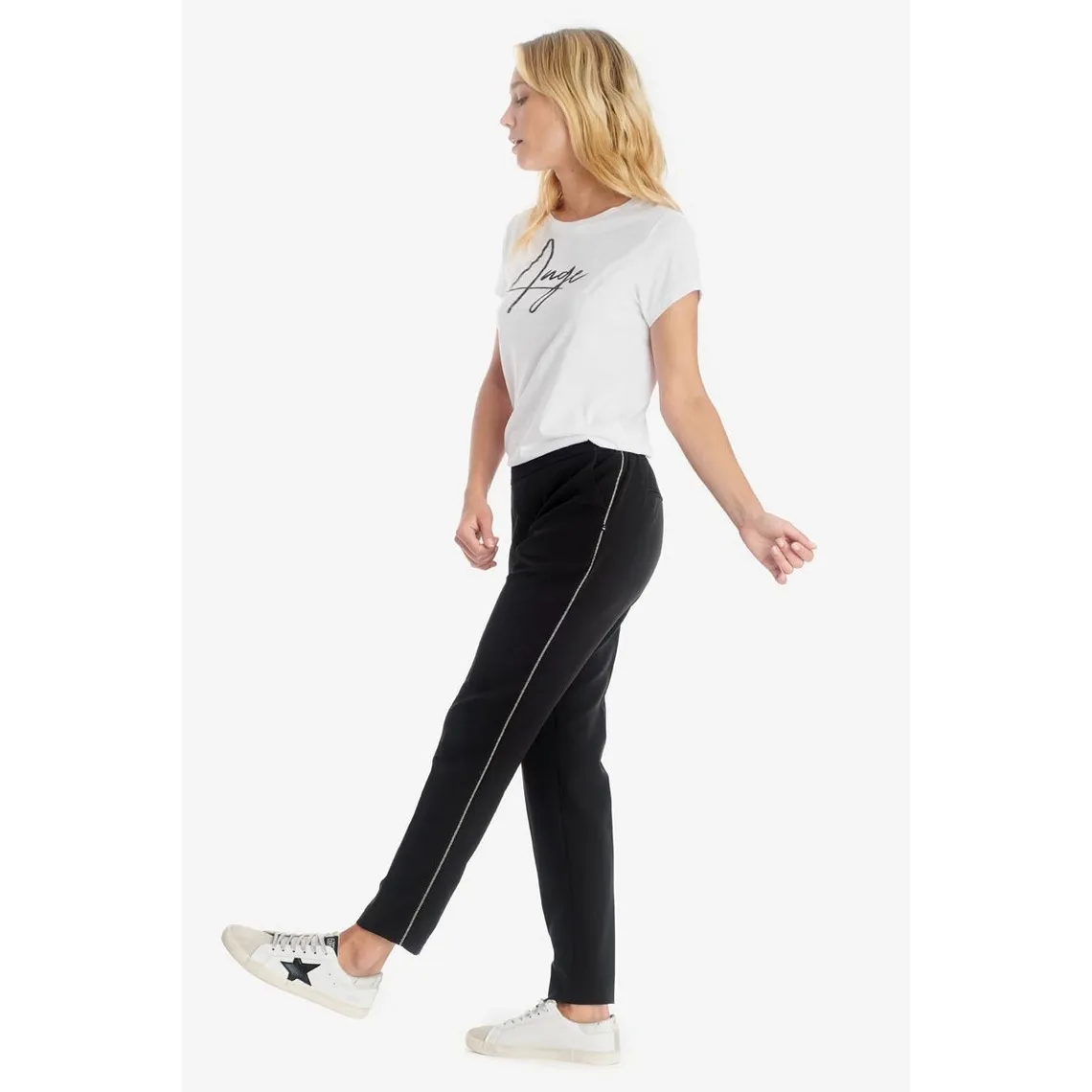 Pantalon droit NADINE noir | 3 Suisses