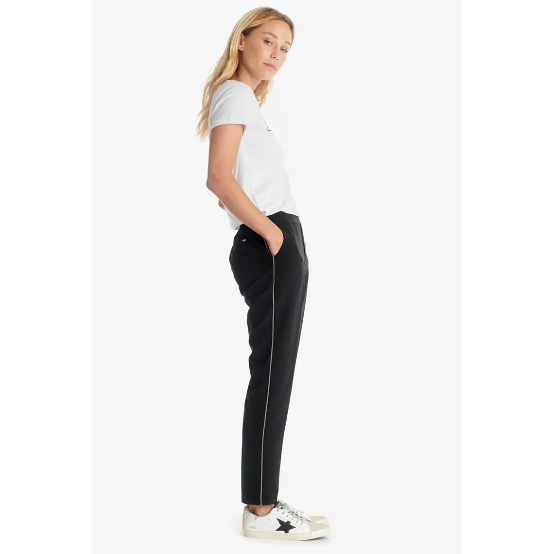 Pantalon droit NADINE noir | 3 Suisses