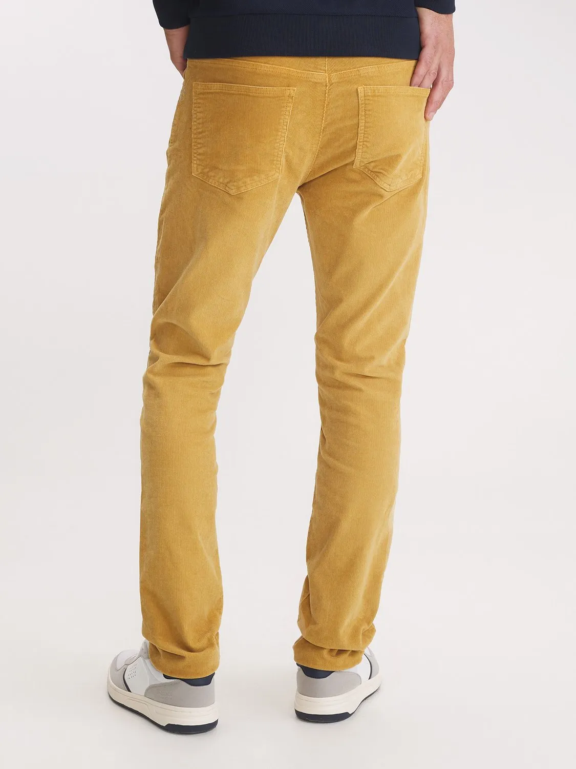 Pantalon Homme Velours Côtelé Jaune tbs