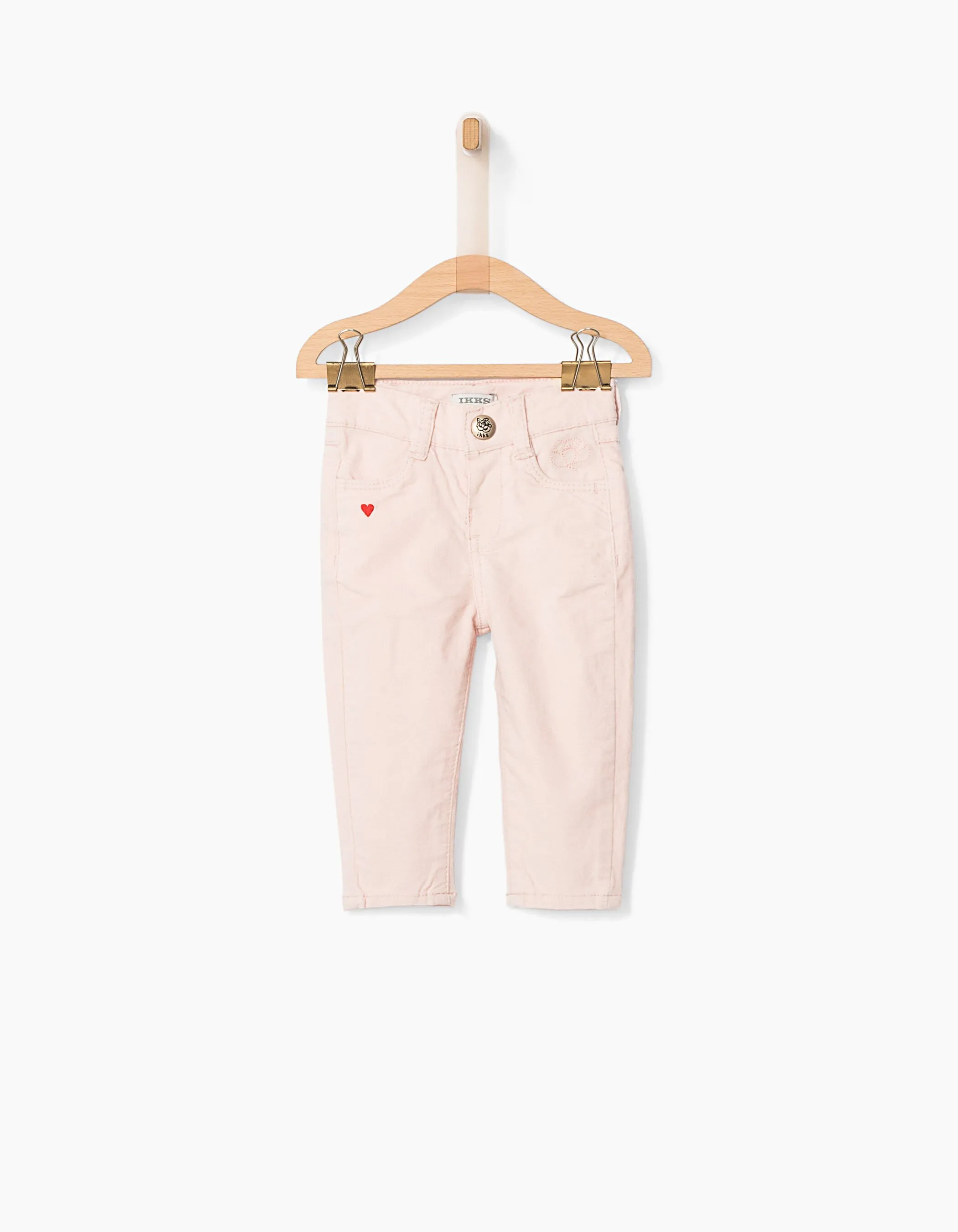 Pantalon rose bébé fille