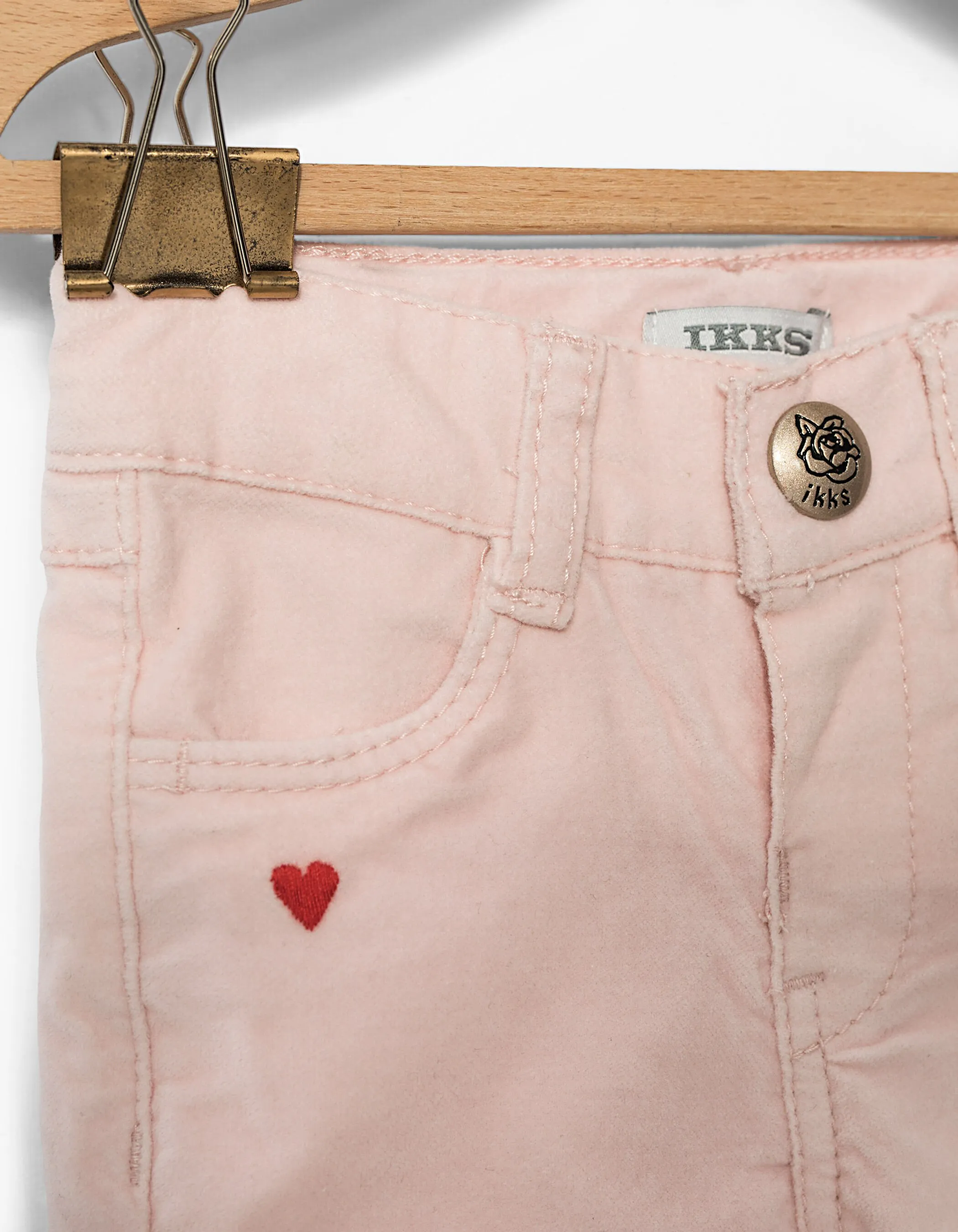 Pantalon rose bébé fille