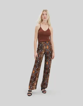 Pure Edition-Pantalon acajou python rock Femme