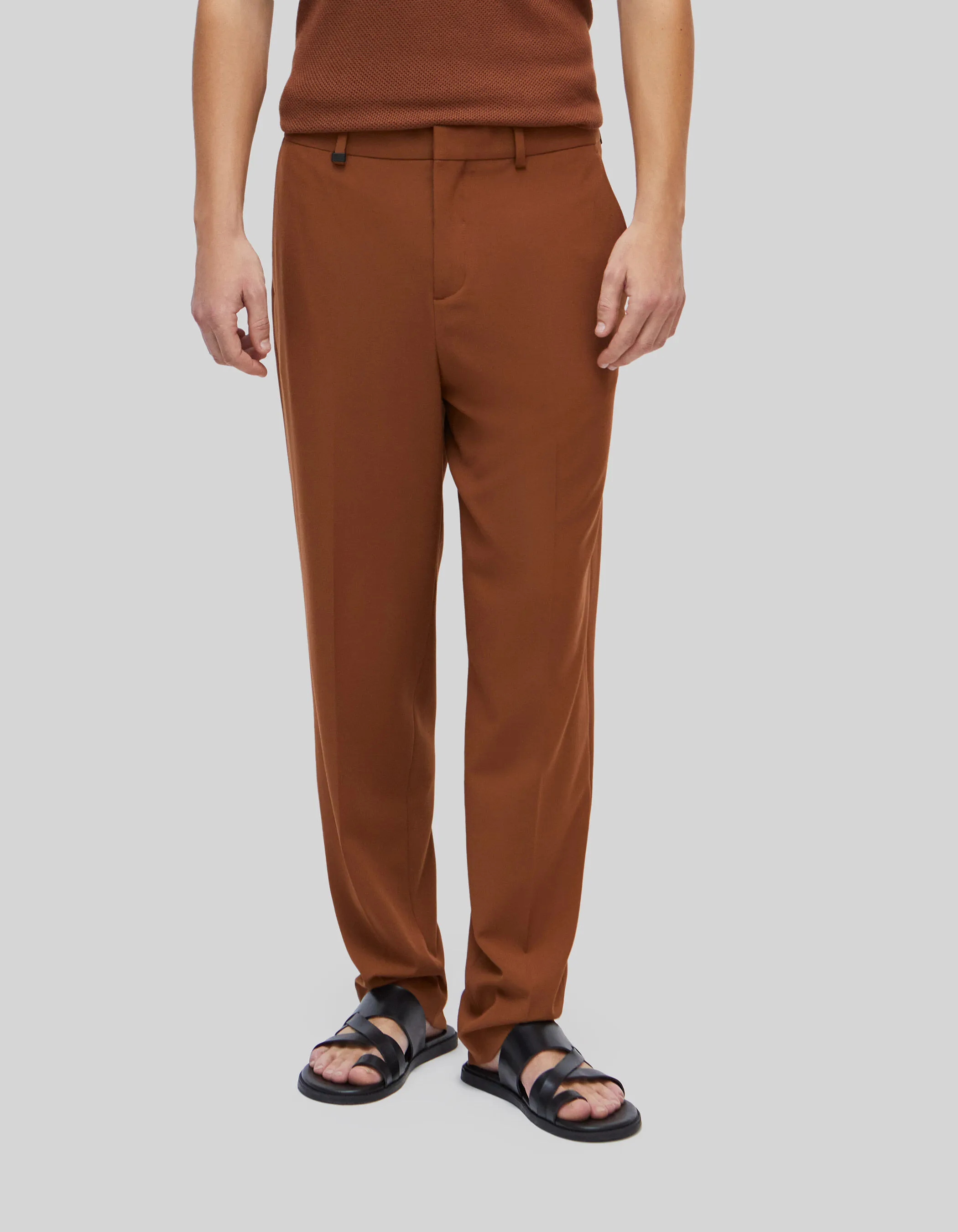 Pure Edition-Pantalon de costume cognac Homme