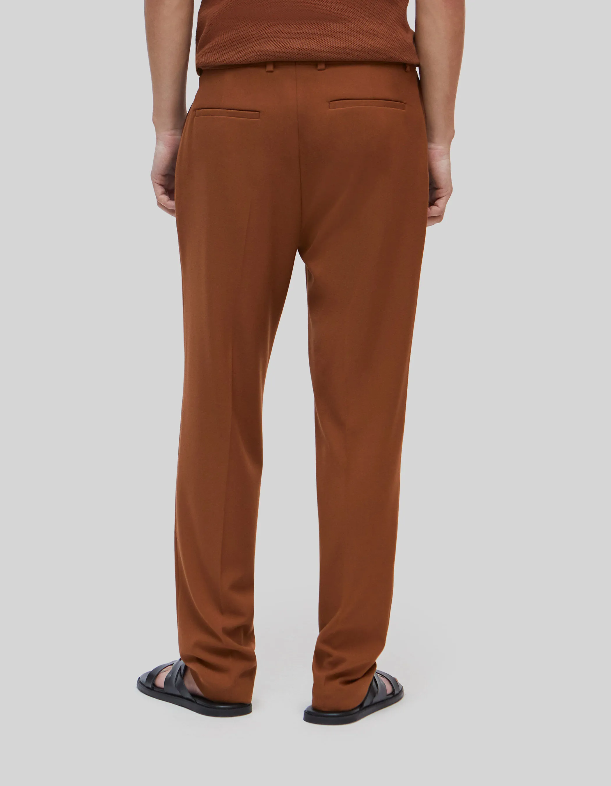 Pure Edition-Pantalon de costume cognac Homme