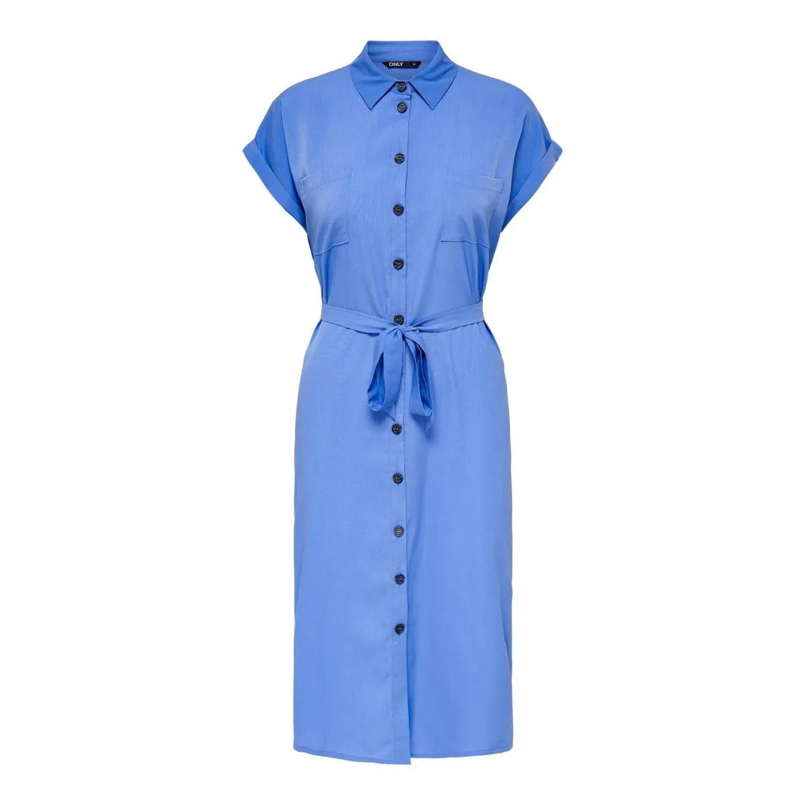 Robe chemise Manches courtes Au-dessus du genou Poignets repliés bleu Xia | 3 Suisses