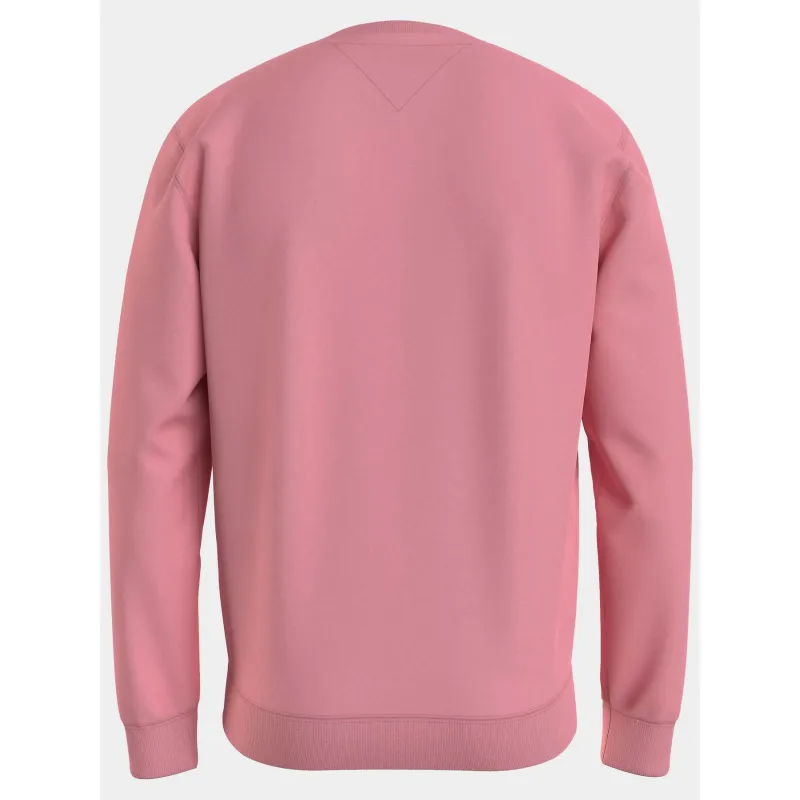 Sweat uni regular logo rose homme - Tommy Jeans | wimod