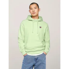 Sweat à capuche regular badge vert homme - Tommy Jeans | wimod