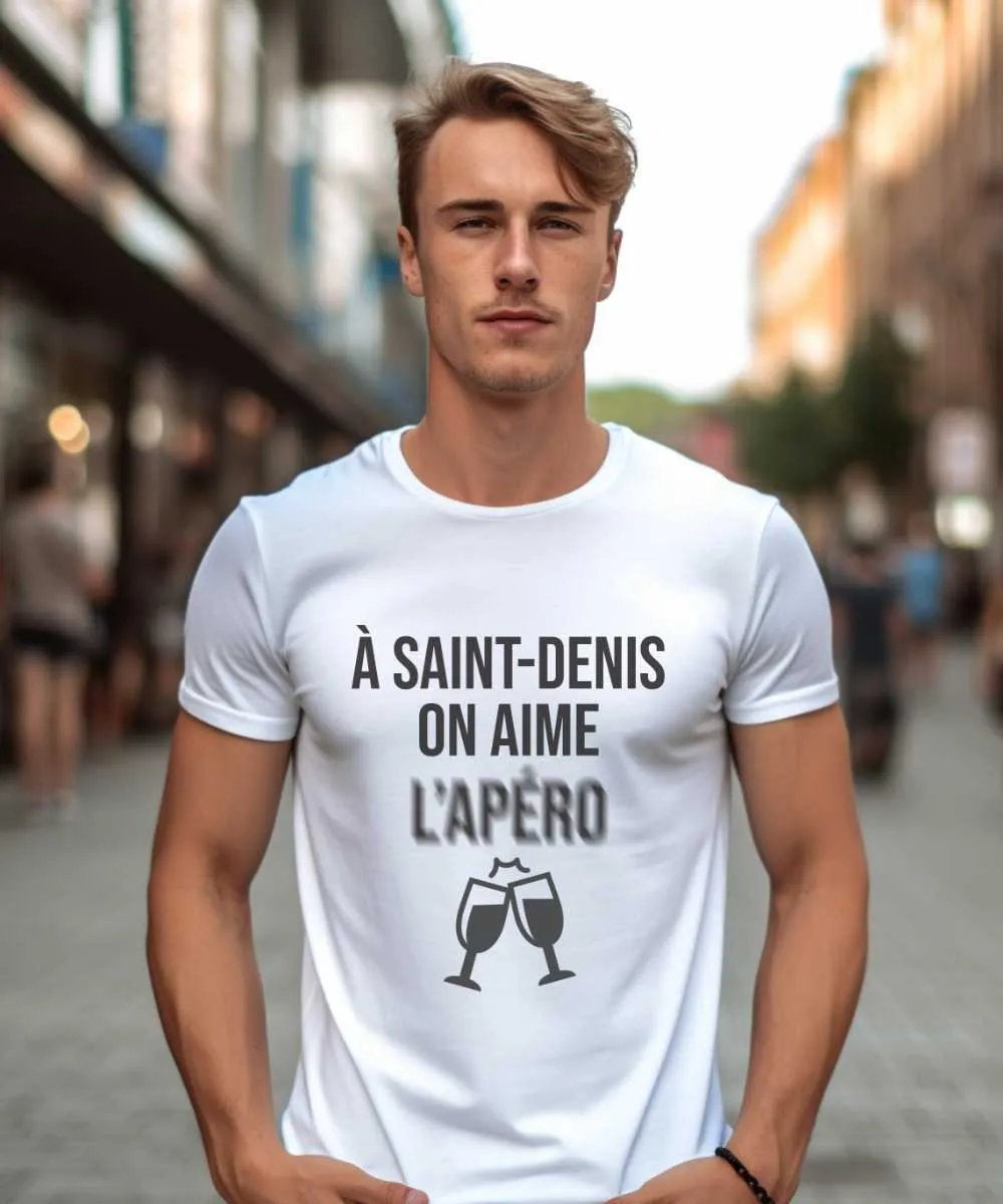 T-Shirt A Saint-Denis on aime l'apéro