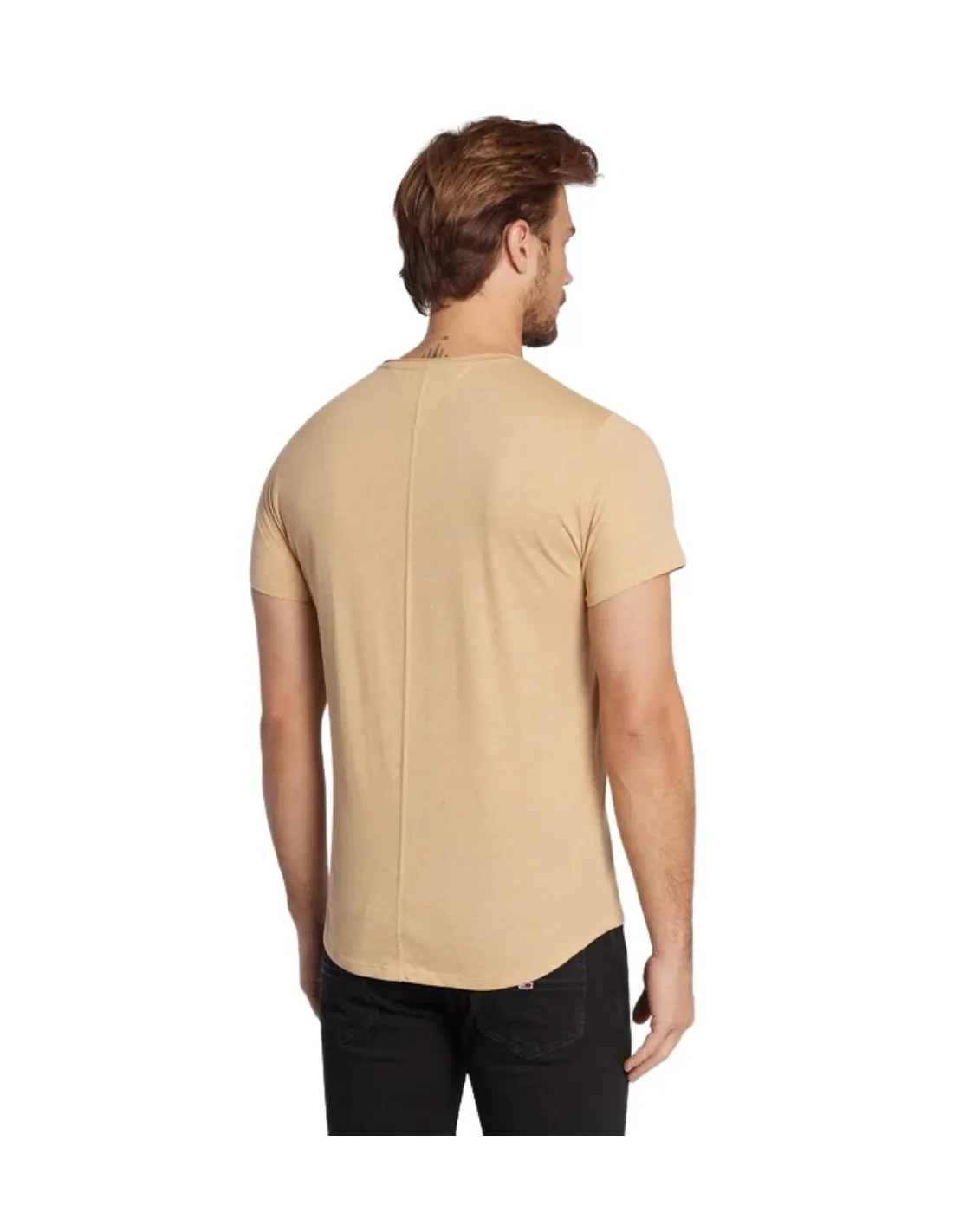 T Shirt chine Tommy Jeans Ref 58076 AB4 Beige