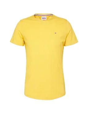 T Shirt homme Tommy Jeans Ref 59565 ZGQ Jaune