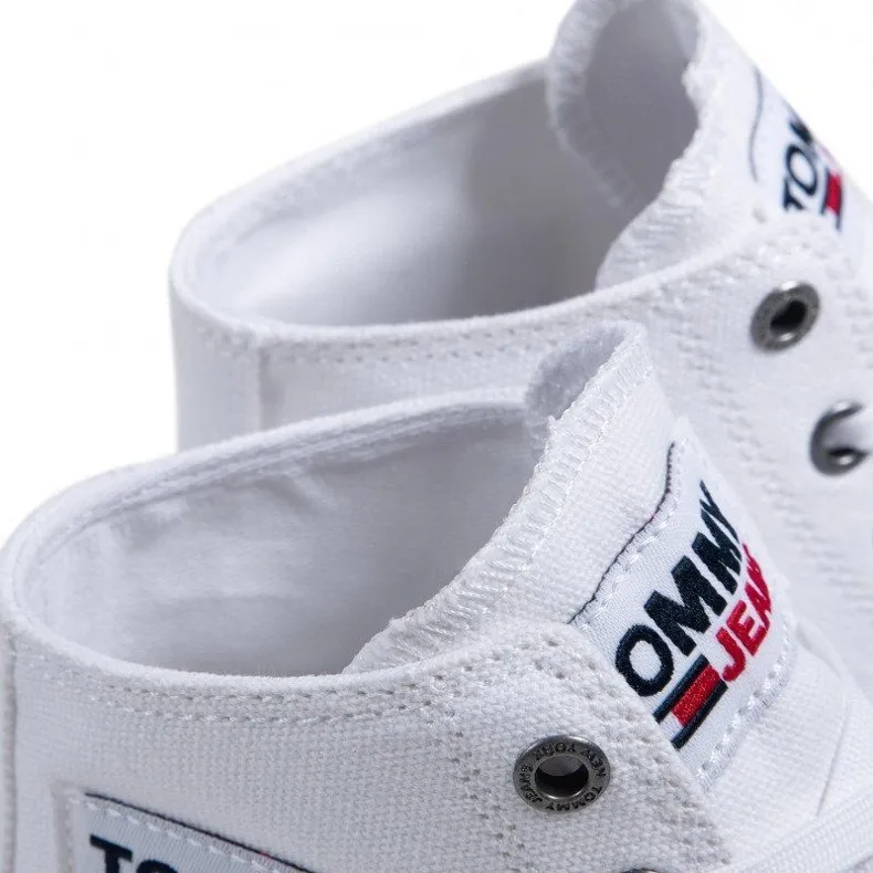 Tommy Hilfiger Chaussures Tommy Jeans Midcut Vulc M EN0EN01370-YBR blanche